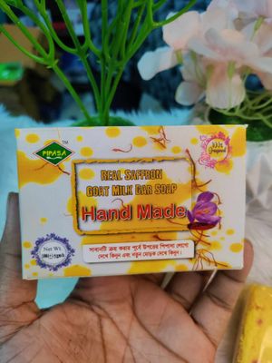 Real saffron Goat milk bar soap_img_1