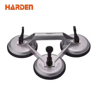 HARDEN Glass Holder, 3 Cups/Legs, 118mm in Dia, Triple Head Glass Suction Plate Glass Holder Triple Claw Suction Lifter Dent Puller Made of Aluminum Alloy; 620607_img_0