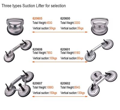 HARDEN Glass Holder, 3 Cups/Legs, 118mm in Dia, Triple Head Glass Suction Plate Glass Holder Triple Claw Suction Lifter Dent Puller Made of Aluminum Alloy; 620607_img_1