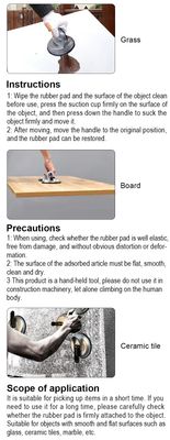 HARDEN Glass Holder, 3 Cups/Legs, 118mm in Dia, Triple Head Glass Suction Plate Glass Holder Triple Claw Suction Lifter Dent Puller Made of Aluminum Alloy; 620607_img_4