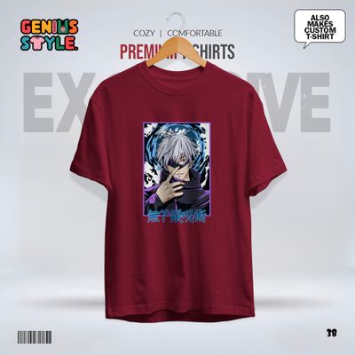 Satoru Gojo (Jujutsu Kaisen) Anime Drop Shoulder T-shirt - 38_img_3
