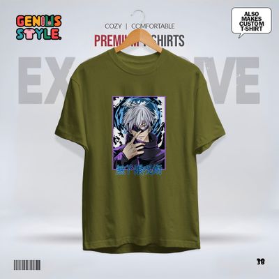 Satoru Gojo (Jujutsu Kaisen) Anime Drop Shoulder T-shirt - 38_img_5