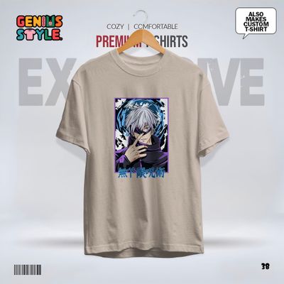 Satoru Gojo (Jujutsu Kaisen) Anime Drop Shoulder T-shirt - 38_img_7