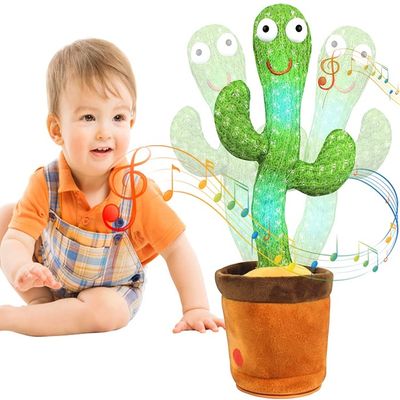 HelloKimi Singing Dancing Cactus Plush Toy for Kids Rechargeable_img_0