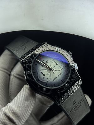 Hublot Engrave Grade Belt Black Case Of White Dial AA Grade_img_0