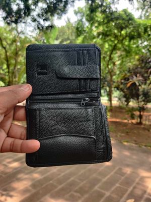 Black Premium 100% Genuine Cow Leather Wallet_img_2