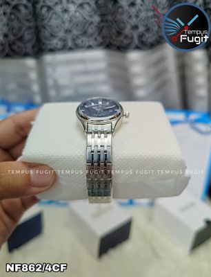 Naviforce 8039 Ladies Chain Watch- Blue Dial- Silver Bezel- Silver Chain- TF Code NF862/4CF_img_8