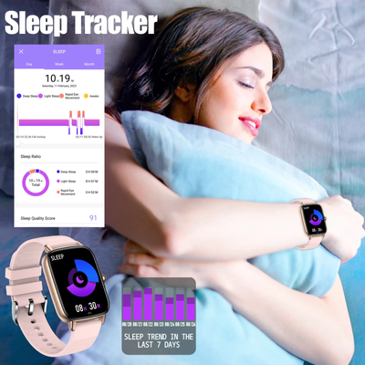 LaiKer 1.7" Smart Watch for Women – Waterproof Fitness Tracker with Voice Assistant & Sleep Monitor_img_5