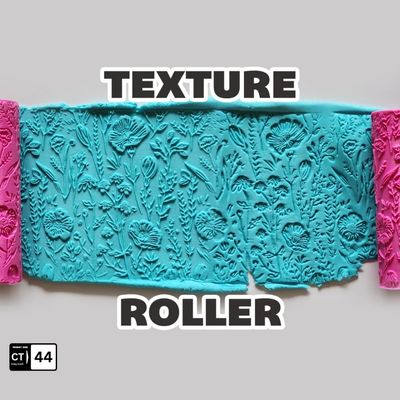 Floral Botanical Texture Roller for Cookie, Chocolate, Fondant & Clay – Pattern Roller_img_0