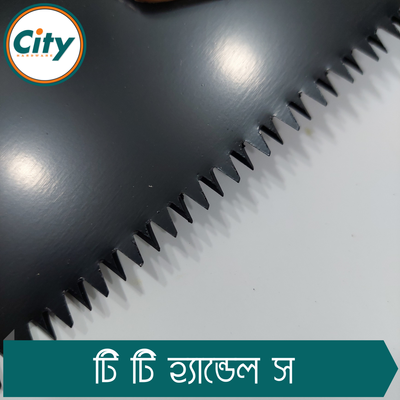 ১৮ ইঞ্চি হাতের করাত কাঠের রাবারের হ্যান্ডেল সাথে ট্রাই অ্যাঙ্গেল দাঁত কালো_img_3