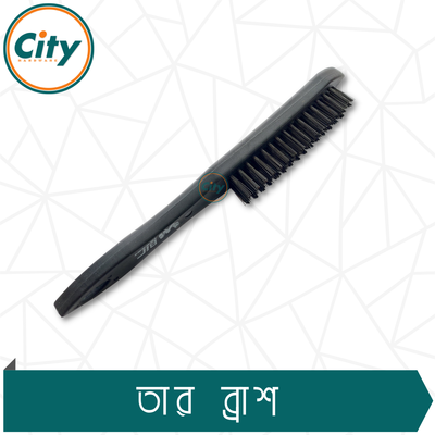 কার্বন স্টিলের তারের ব্রাশ কার্ভড প্লাস্টিকের হ্যান্ডেল সহ তার ব্রাশ_img_2