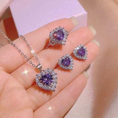 Bowknot pink zircon cross pendent_img_0