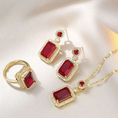 Diamond cut pendent set_img_1