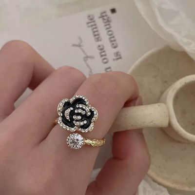 Black Rose necklace set 🖤Ring🖤Earring🖤pendent_img_3