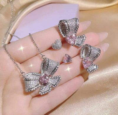 Pink Bow Love Jewellery Set_img_0