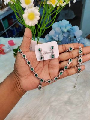 Alhamdulillah Alhamdulillah Most most Demanding Set Huge Restocked 💚Earring💚Finger Ring💚Bracelet💚Necklace_img_0