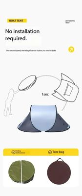 Pop-up Camping Tent for 1-2 People | Double Doors, UV Protection, Waterproof & Windproof with Mosquito Net_img_2