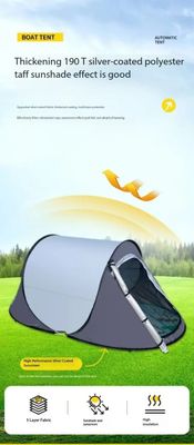 Pop-up Camping Tent for 1-2 People | Double Doors, UV Protection, Waterproof & Windproof with Mosquito Net_img_3