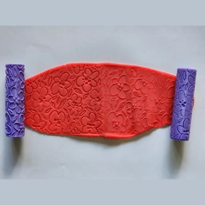 Cute Floral Texture Roller for Cookie, Chocolate, Fondant & Clay – Pattern Roller_img_1