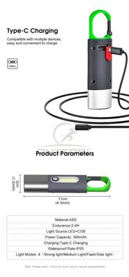 Multifunctional Keychain LED Light – Portable Camping Flashlight, Emergency Tent Lamp with Hanging Buckle_img_4
