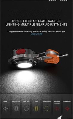 COB LED Keychain Flashlight, 800 Lumens Rechargeable Torch with 7 Modes, Built-in Lighter, Screwdriver, Whistle & Bottle Opener – Emergency Outdoor Camping Light_img_20