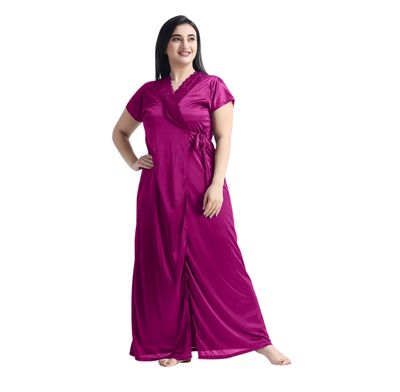 4 Part Premium Nightwear Combo ( Magenta)_img_1