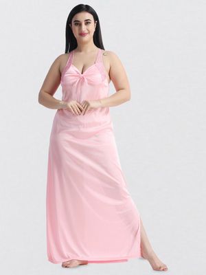 4 Part Premium Nightwear Combo ( Light Pink )_img_4