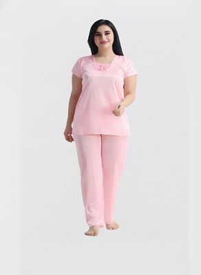 4 Part Premium Nightwear Combo ( Light Pink )_img_5