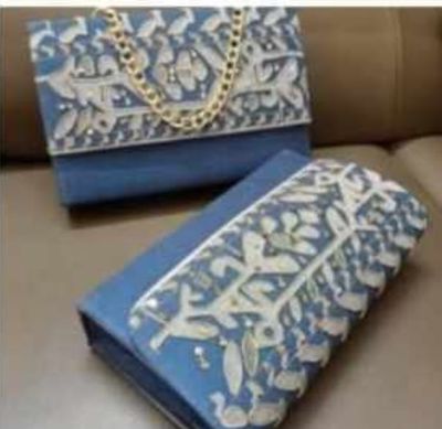Stylish Women's Purse Jamdani with Karcupi_img_1