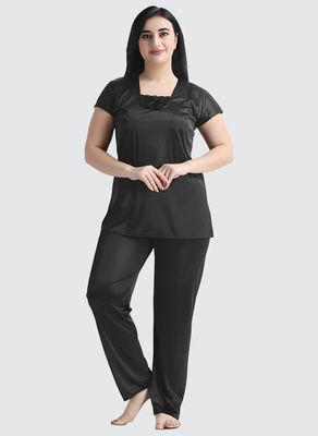 4 Part Premium Nightwear Combo ( Black)_img_3