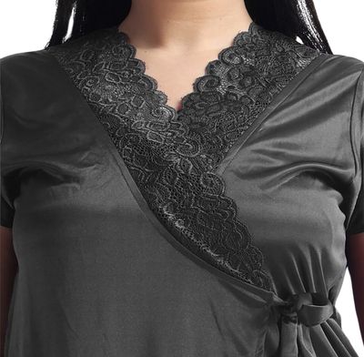 4 Part Premium Nightwear Combo ( Black)_img_7