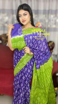 প্রিমিয়াম কোয়ালিটি সুতি বাটিক শাড়ি  (LF-C-162)_img_0