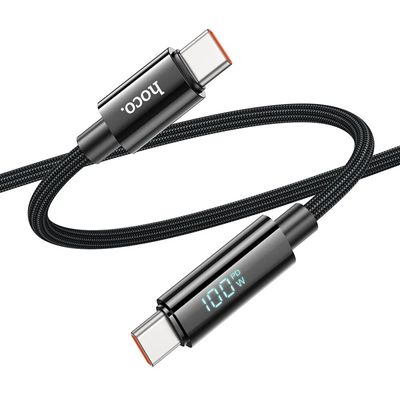 HOCO U125 Benefit 100W Charging Data Cable With Display Type C To Type C_img_0