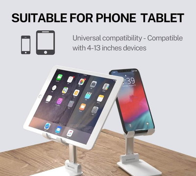 Foldable Phone & Tablet Stand in Bangladesh – Adjustable Height & Angle Desk Holder for Mobile & Tab (4" to 13")_img_2