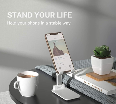 Foldable Phone & Tablet Stand in Bangladesh – Adjustable Height & Angle Desk Holder for Mobile & Tab (4" to 13")_img_1