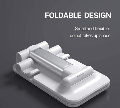 Foldable Phone & Tablet Stand in Bangladesh – Adjustable Height & Angle Desk Holder for Mobile & Tab (4" to 13")_img_3