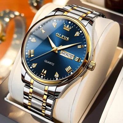 OLEVS 5563 Stainless Steel Strap Business Men Wristwatch_img_2