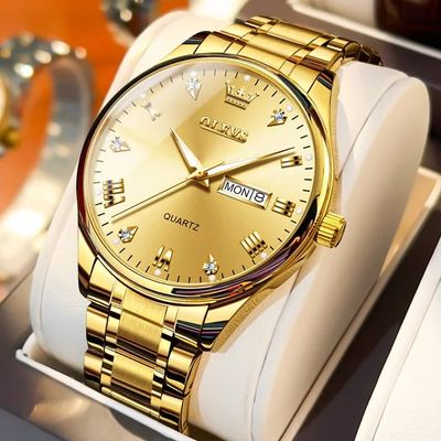OLEVS 5563 Stainless Steel Strap Business Men Wristwatch_img_3