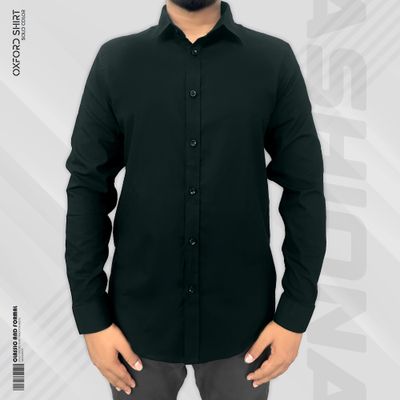 Signature Solid Bottle Green Oxford Shirt_img_0