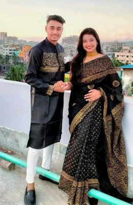 Sharee Panjabi Couple Dress_img_10