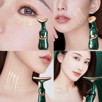 3 In 1 Face Massager Neck Facial Eye Massager Introducer Rejuvenation Skin Care Device_img_3