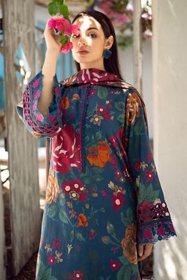 BAROQUE-EMBROIDERED PRINTED LAWN UF-548_img_1