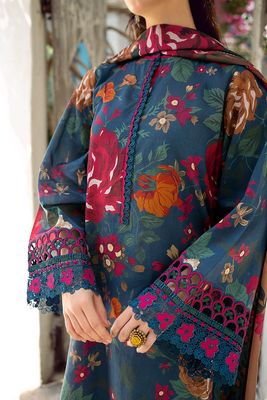 BAROQUE-EMBROIDERED PRINTED LAWN UF-548_img_3