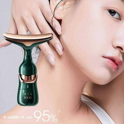3 In 1 Face Massager Neck Facial Eye Massager Introducer Rejuvenation Skin Care Device_img_1