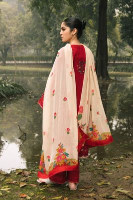 Coco By Zara Shahjahan Premium red v4_img_1