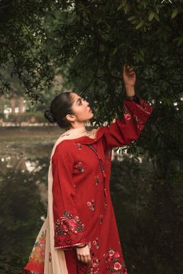 Coco By Zara Shahjahan Premium red v4_img_2
