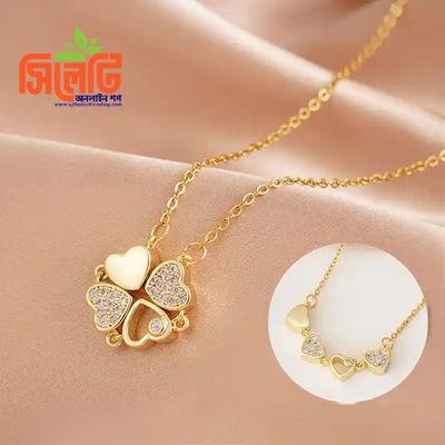Love Heart Magnetic Pendant Chain Necklace_img_4