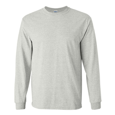 Men's Full Sleeve Solid T-Shirt- Ash_img_0
