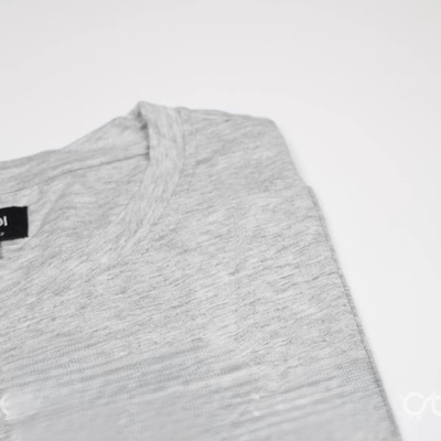 Men's Full Sleeve Solid T-Shirt- Ash_img_1