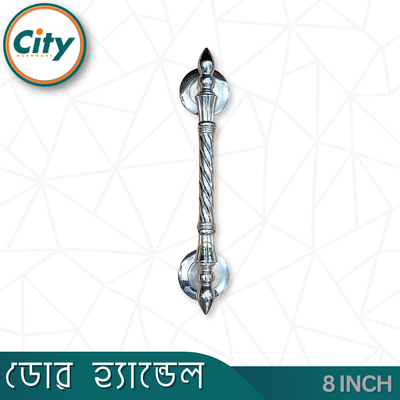 ৮ ইঞ্চি দরজার হ্যান্ডেল নিকেল পালিশ করা দরজার হাতল কাঠের দরজার হ্যান্ডেল_img_3
